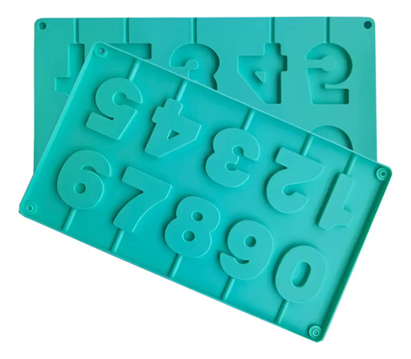 Molde Números En Silicona Para Dulces De Chocolate O Velas 2