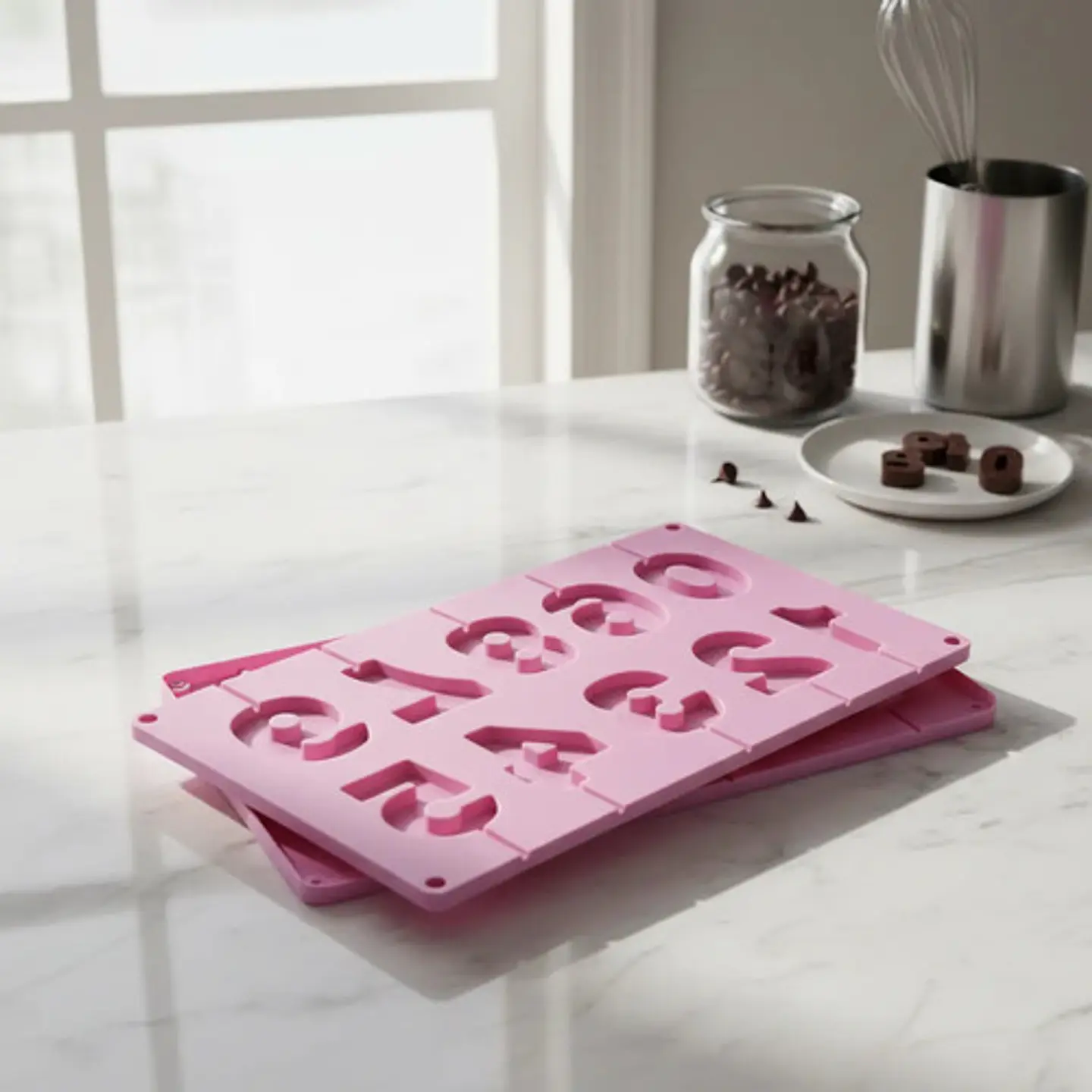 Molde Números En Silicona Para Dulces De Chocolate O Velas 7