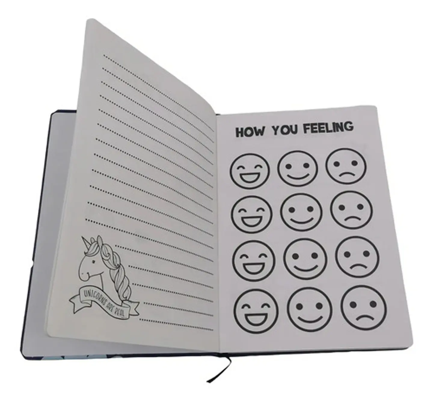 Agenda Macrooutlet Libreta Unicornio Morado 19.5x13.5cm 0 2