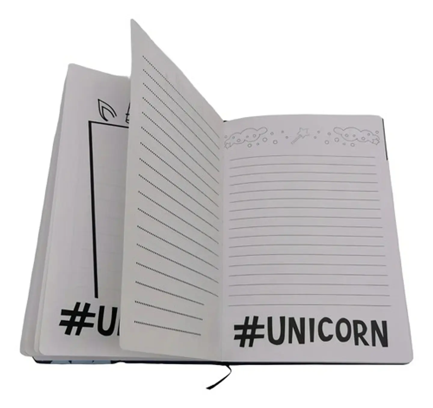 Agenda Macrooutlet Libreta Unicornio Morado 19.5x13.5cm 0 3