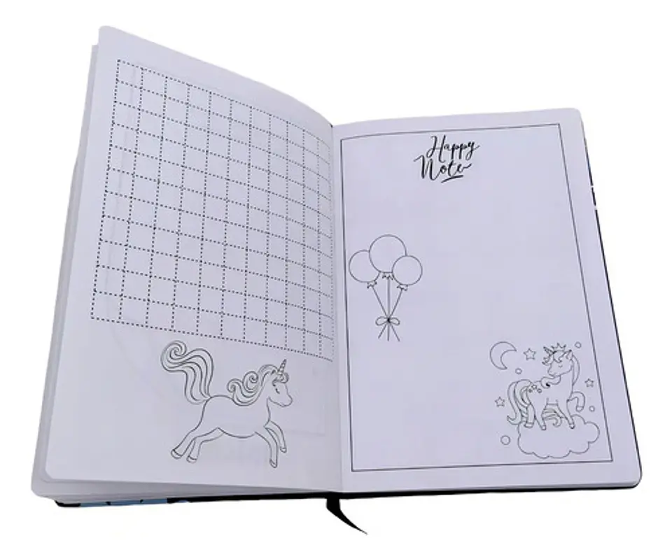Agenda Macrooutlet Libreta Unicornio Morado 19.5x13.5cm 0 4