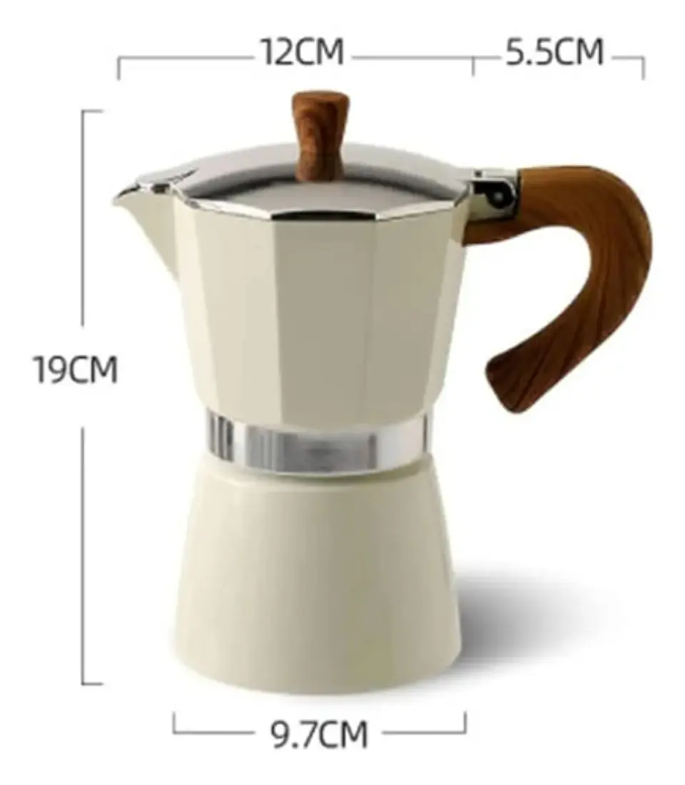 Cafetera Espresso Aluminio Para Moka Café Prensa Italiana 2