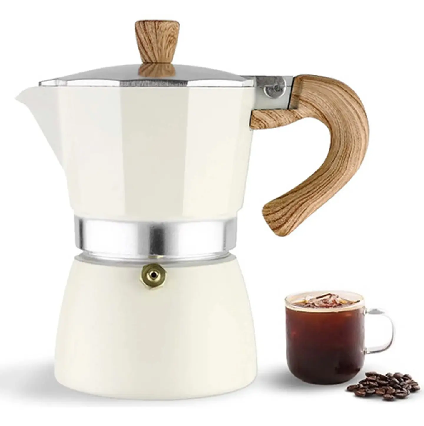 Cafetera Espresso Aluminio Para Moka Café Prensa Italiana 5