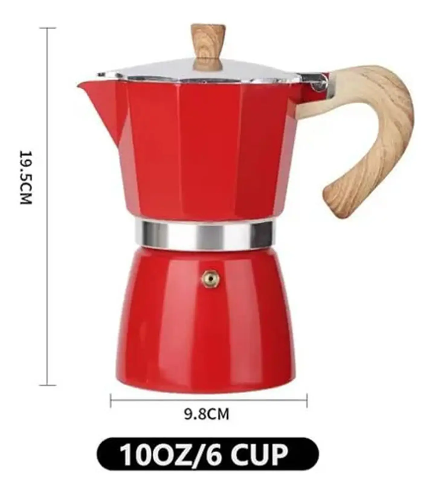 Cafetera Espresso Aluminio Para Moka Café Prensa Italiana 8