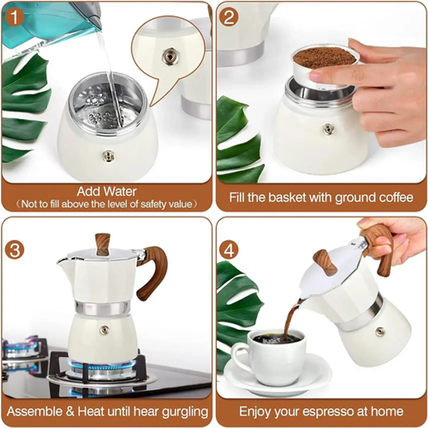 Cafetera Espresso Aluminio Para Moka Café Prensa Italiana 11