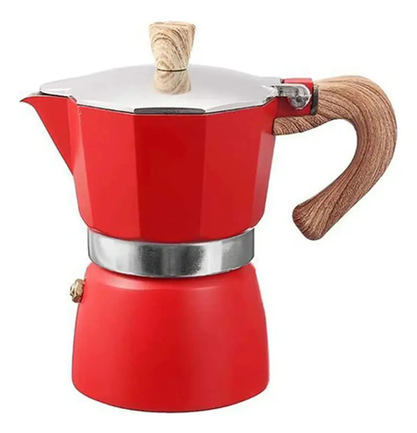 Cafetera Tipo Italiana Aluminio 150 Ml Tazas Cafe Express 1