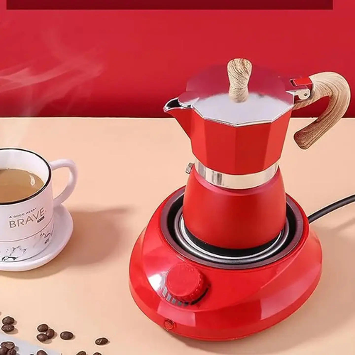 Cafetera Tipo Italiana Aluminio 150 Ml Tazas Cafe Express 4