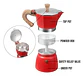 Cafetera Tipo Italiana Aluminio 150 Ml Tazas Cafe Express - Miniatura 6