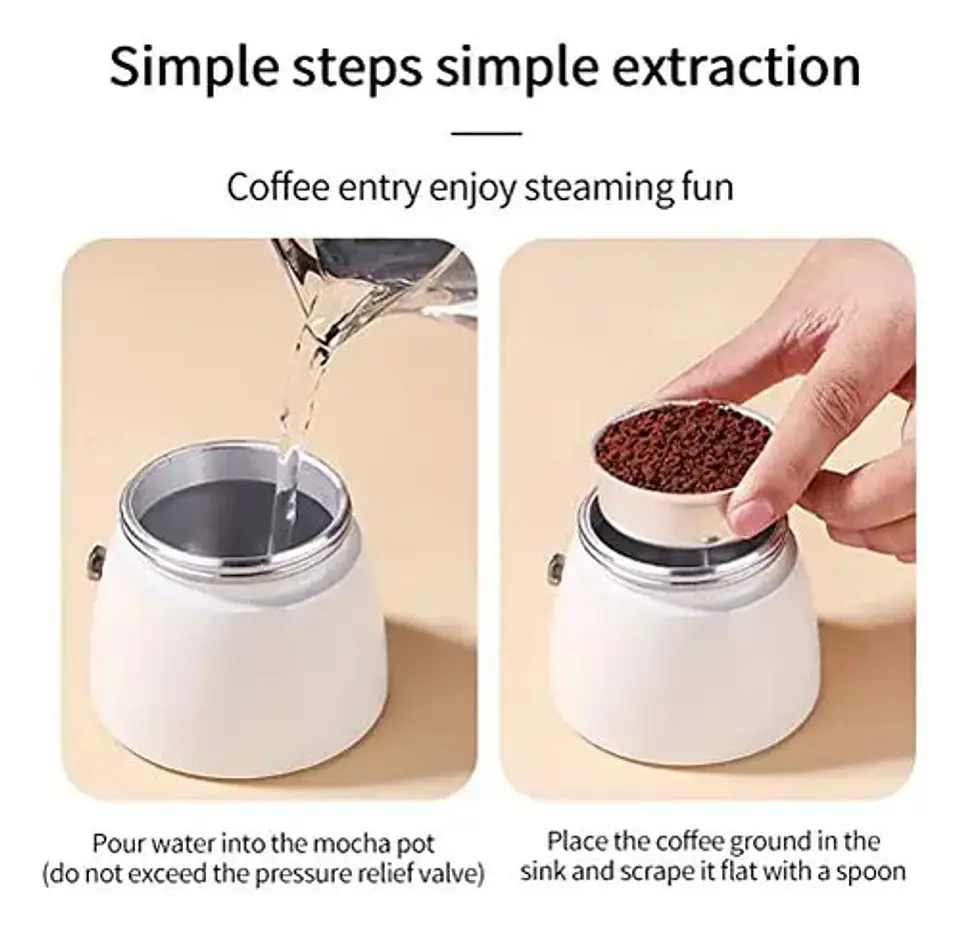 Cafetera Tipo Italiana Aluminio 150 Ml Tazas Cafe Express 15