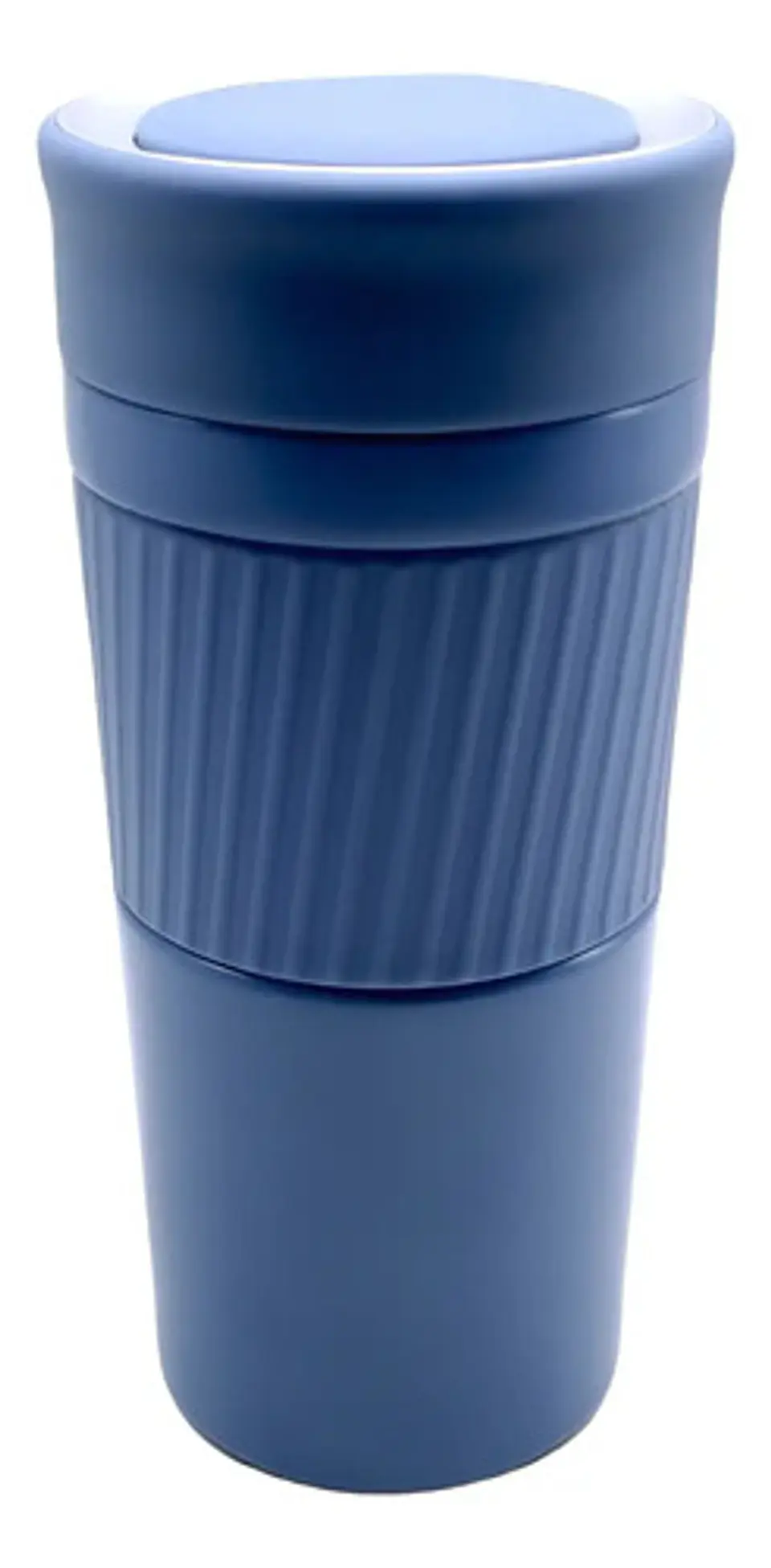 Termo De 420 Ml Azul Acero Elegante 1