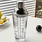 Coctelera Vidrio Medidas Recetas Coctel Color Plateado 400ml - Miniatura 2