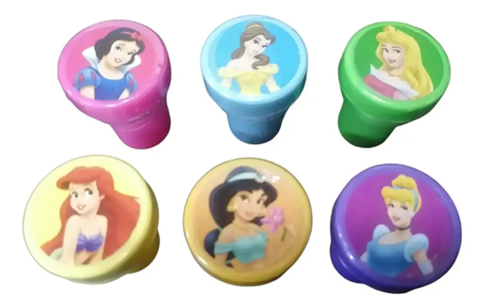 Kit Sellos Didacticos Princesas Infantiles X6 Unidades 1