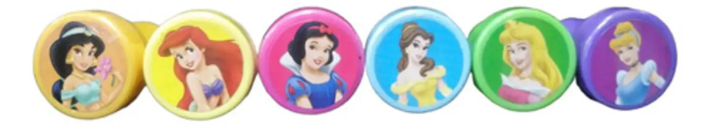 Kit Sellos Didacticos Princesas Infantiles X6 Unidades 3