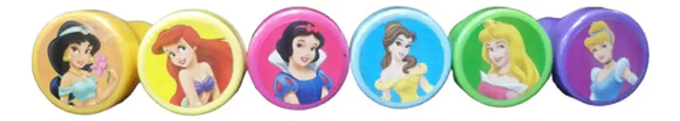 Kit Sellos Didacticos Princesas Infantiles X6 Unidades 3