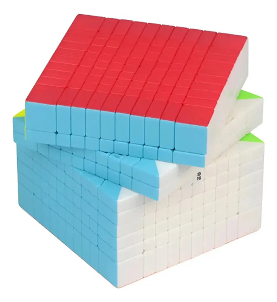 Cubo Rubik Moyu 10x10 Mate Stickerless Velocidad Cúbico Blanco 1