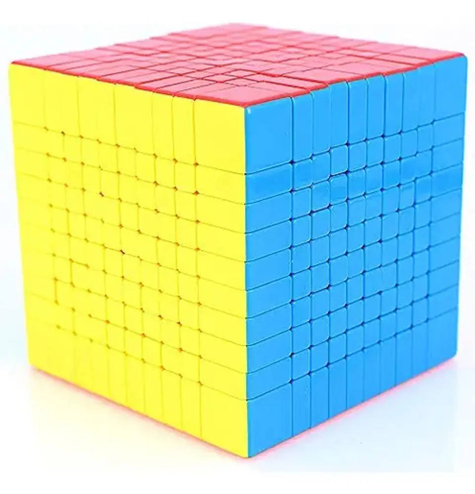 Cubo Rubik Moyu 10x10 Mate Stickerless Velocidad Cúbico Blanco 3