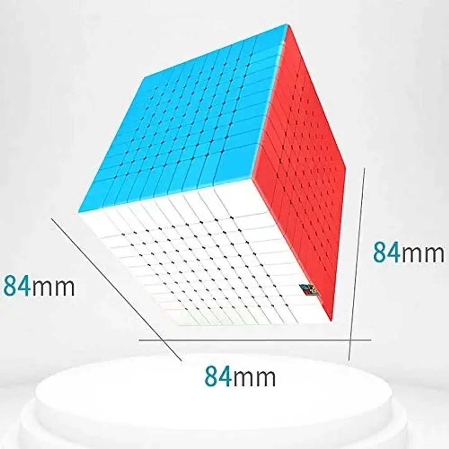 Cubo Rubik Moyu 10x10 Mate Stickerless Velocidad Cúbico Blanco 4