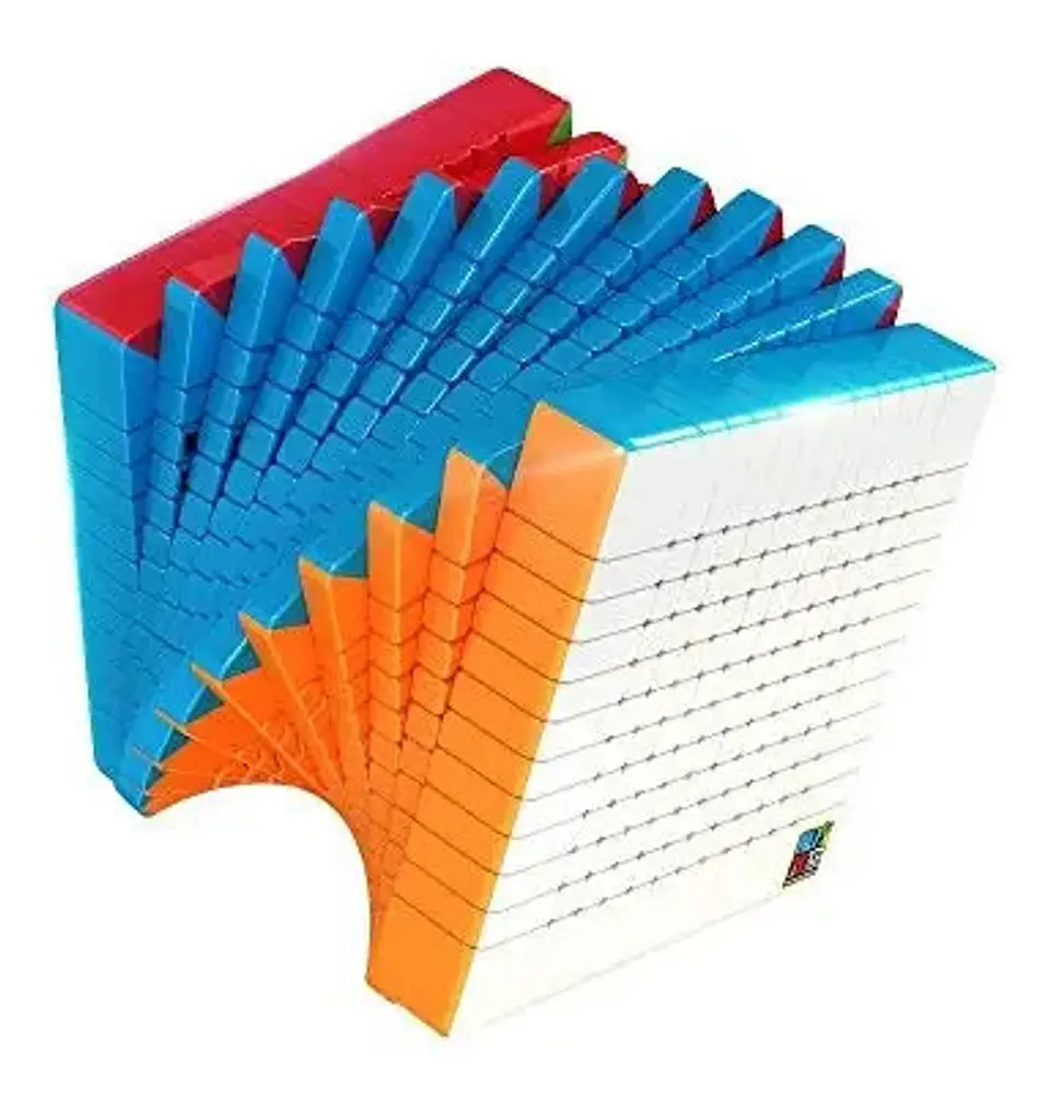 Cubo Rubik Moyu 10x10 Mate Stickerless Velocidad Cúbico Blanco 5