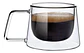 Tazas Café Doble Pared Borosilicato 200ml Pack 2 Macrooutlet Transparente Dc-200ml X2 - Miniatura 2
