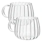 Taza De Vidrio Borosilicato De Doble Pared Aislante Térmico Transparente Transparente Curvas Jc-400ml-a - Miniatura 1