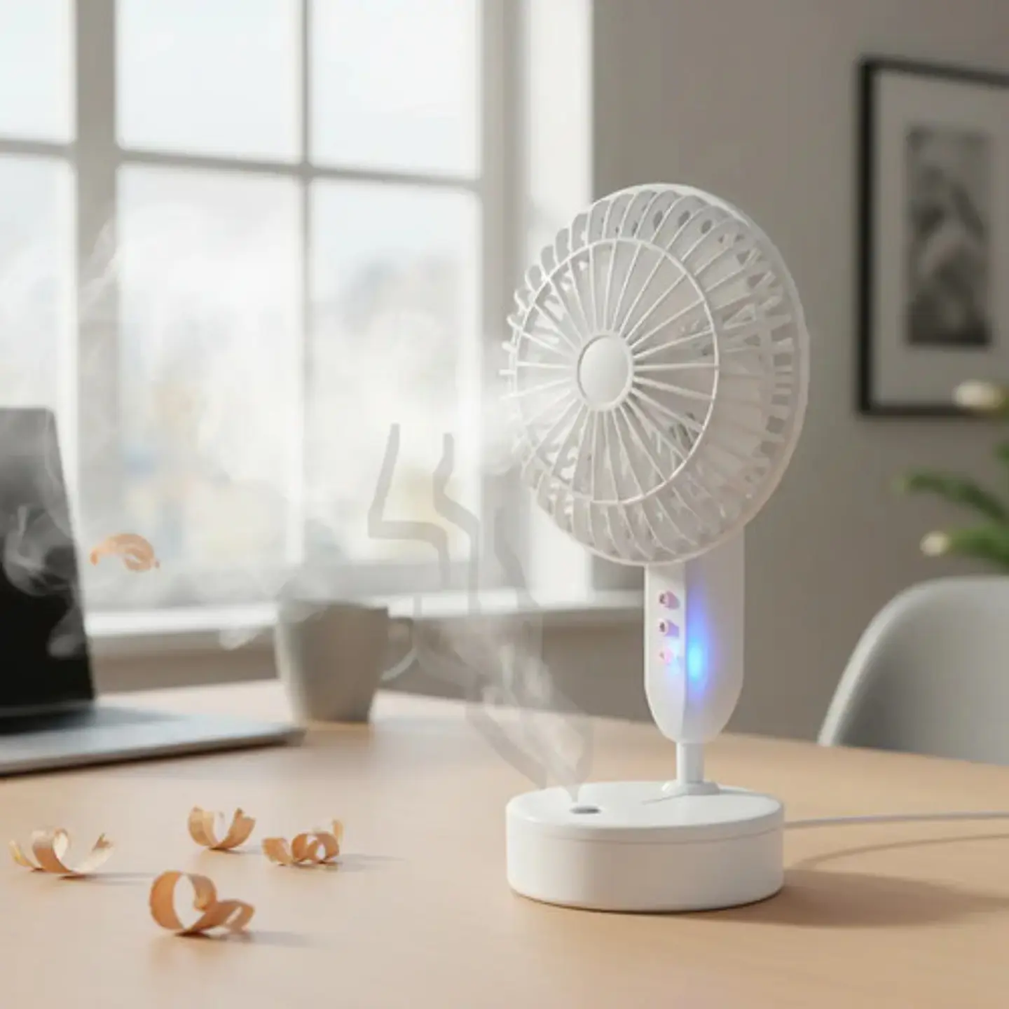  Ventilador Abanico Con Spray Aire Fresco Rociador Humidific 2