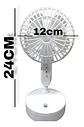  Ventilador Abanico Con Spray Aire Fresco Rociador Humidific - Miniatura 5
