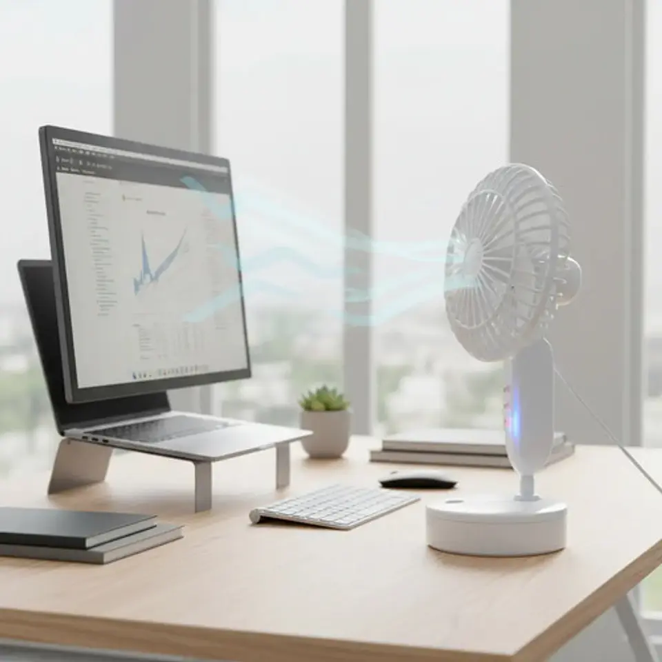  Ventilador Abanico Con Spray Aire Fresco Rociador Humidific 6