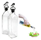 Set X 2 Botellas Aceitero Vinagrero Vidrio Pico 250 Ml - Miniatura 5