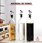 Set X 2 Botellas Aceitero Vinagrero Vidrio Pico 250 Ml - Miniatura 7