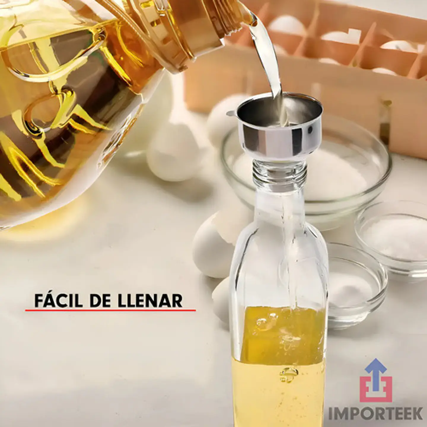 Set X 2 Botellas Aceitero Vinagrero Vidrio Pico 250 Ml 10