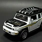 Carro De Juguete Toyota Prado De Metal Con Fricción, Sonido Y Luz Blanco - Miniatura 2