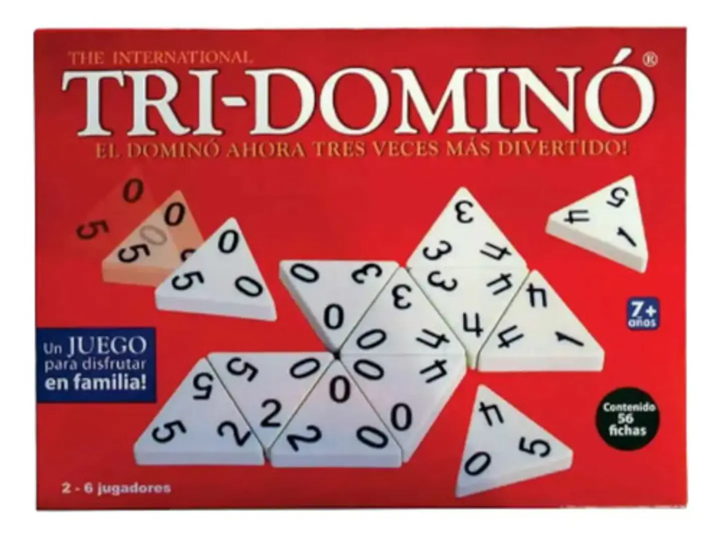 Dominó Tri-domino Juego de Estrategia para 2 a 6 Jugadores 5+ Años Plástico 1