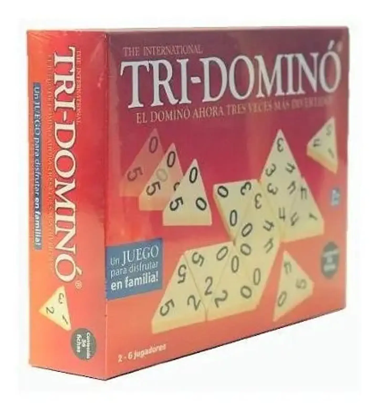 Dominó Tri-domino Juego de Estrategia para 2 a 6 Jugadores 5+ Años Plástico 5