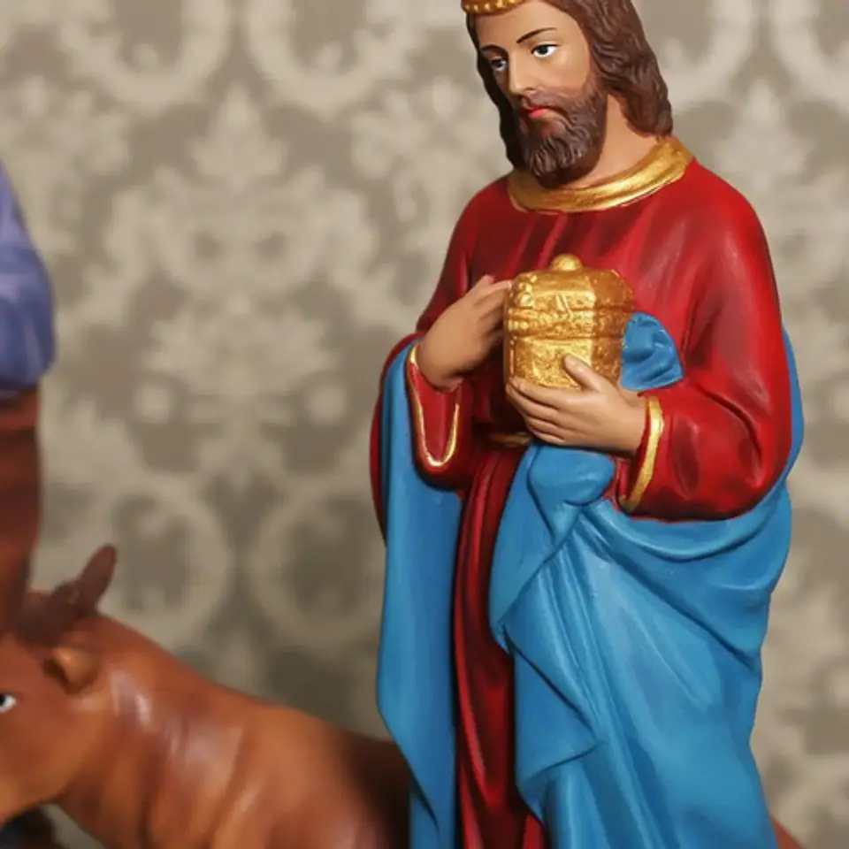 Pesebre Navideño 50 Cm Navidad María José Tres Reyes Magos  3