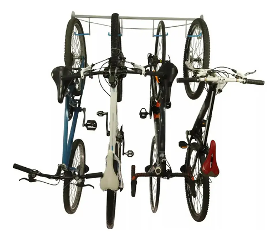 Anclaje Porta Bicicletas X4 Pared Soporte Parqueadero  1