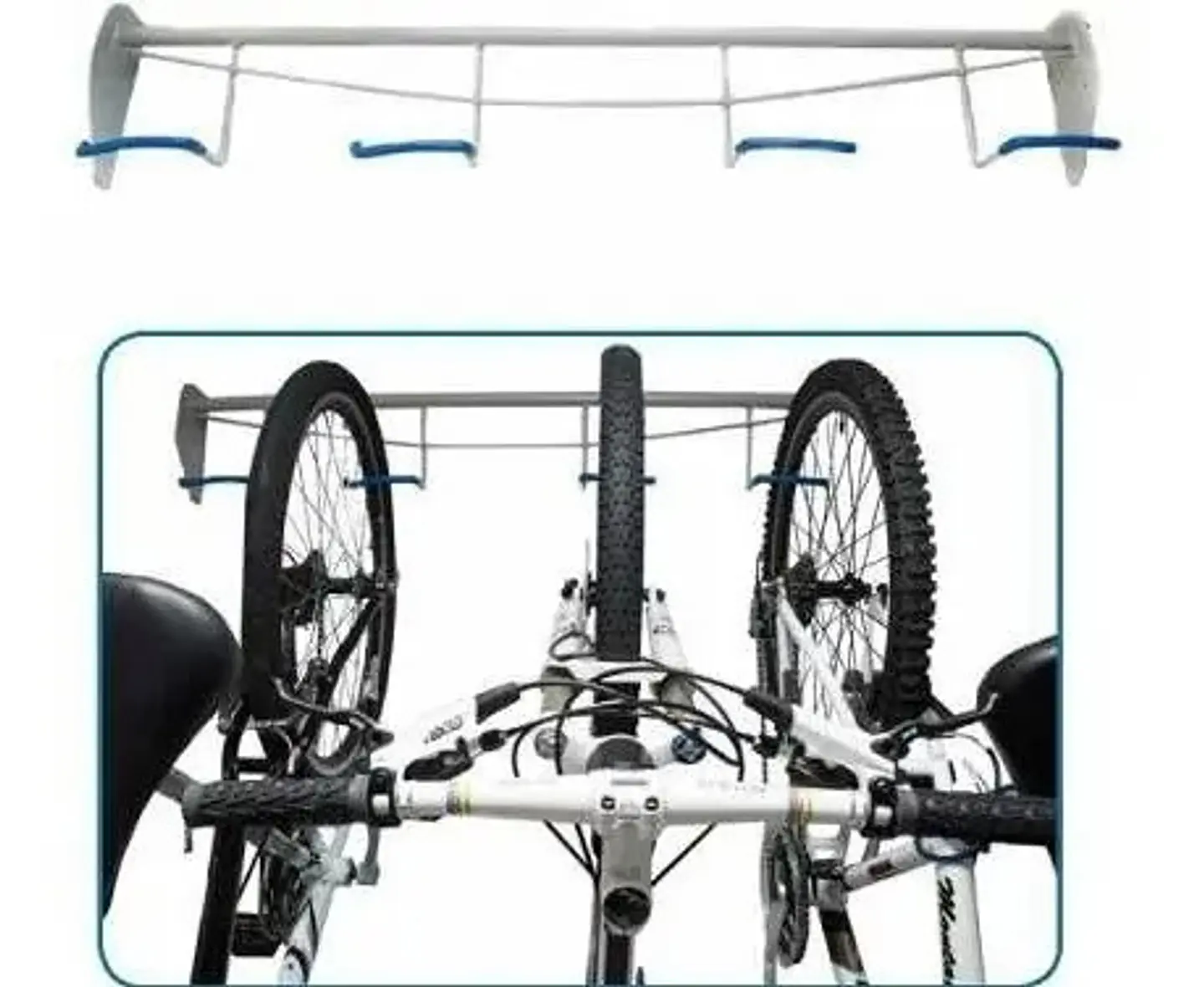 Anclaje Porta Bicicletas X4 Pared Soporte Parqueadero  5