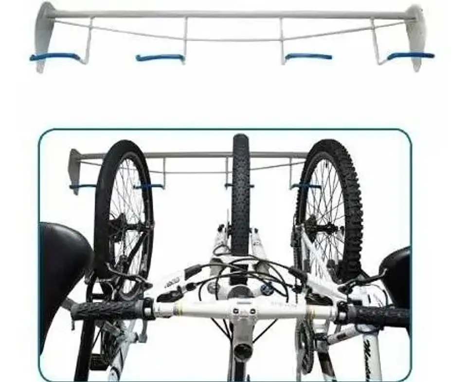 Anclaje Porta Bicicletas X4 Pared Soporte Parqueadero  5