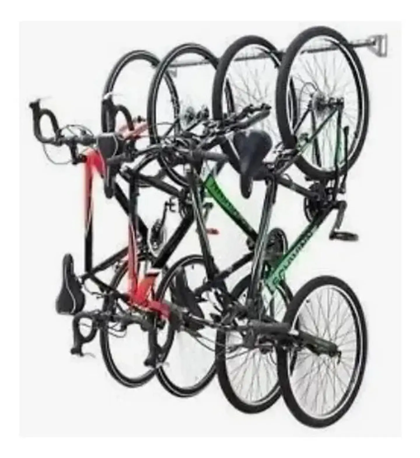Anclaje Porta Bicicletas X4 Pared Soporte Parqueadero  10
