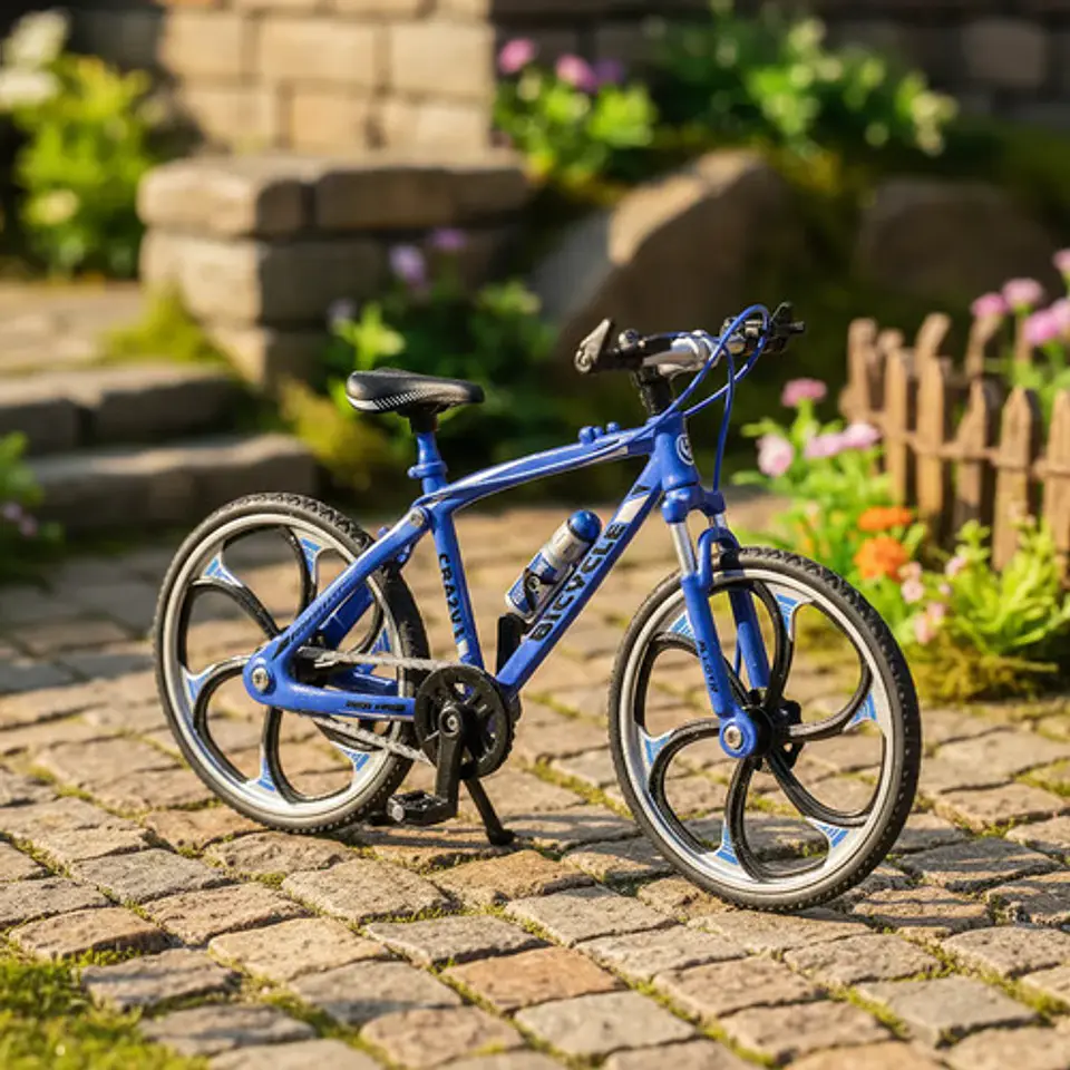 Modelo A Escala Bicicleta Todoterreno Metálica Escala 1:10 1