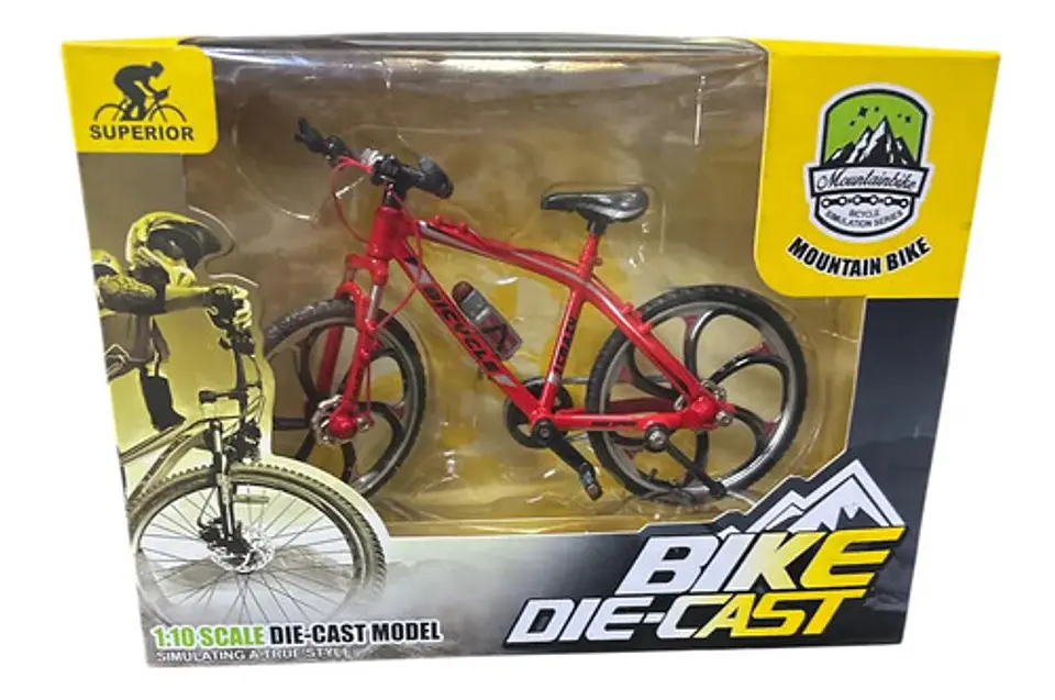 Modelo A Escala Bicicleta Todoterreno Metálica Escala 1:10 6