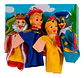 Set Títeres Personajes Caperucita Roja X6 Marionetas 7330 - Miniatura 1