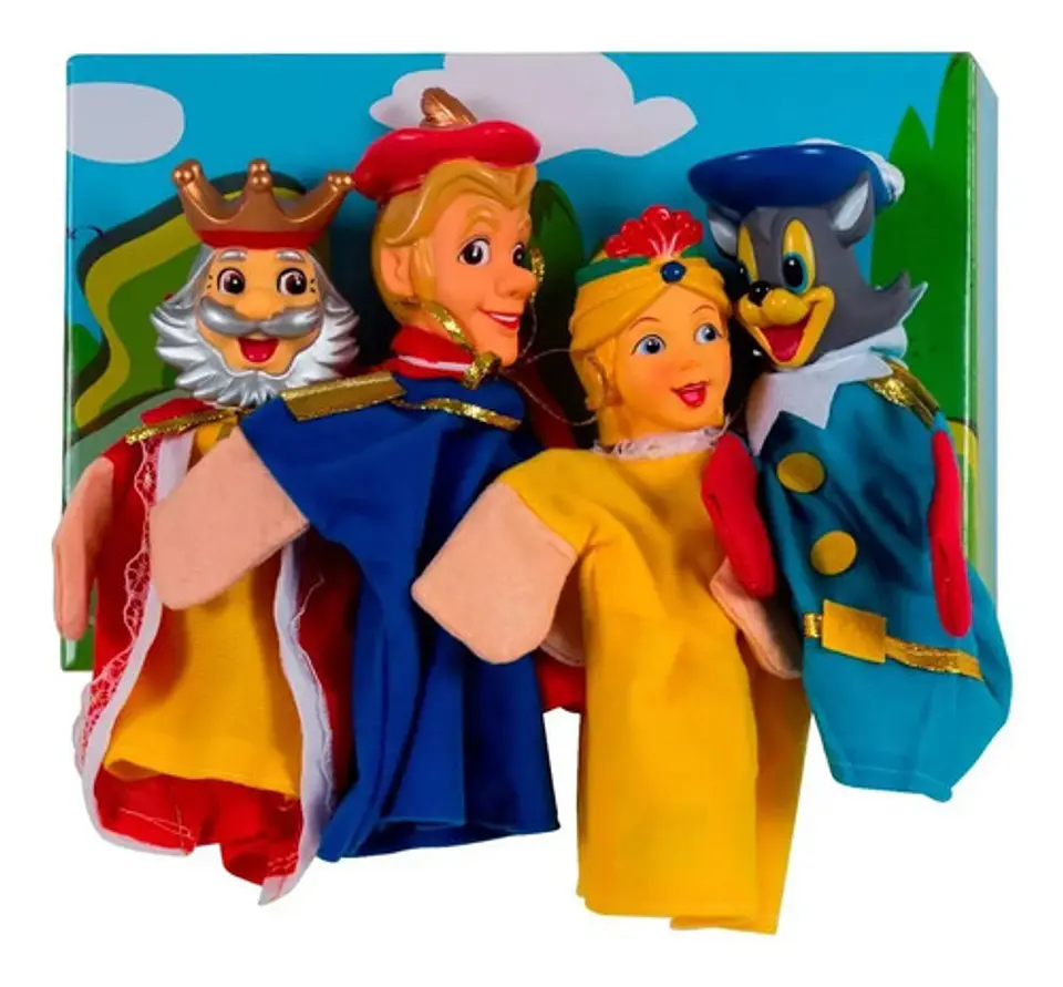 Set Títeres Personajes Caperucita Roja X6 Marionetas 7330 1