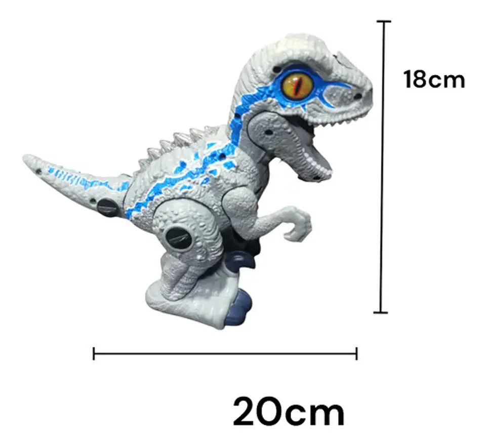 Dinosaurio Velociraptor Blue Spray Diy Jurassic Sonido 4