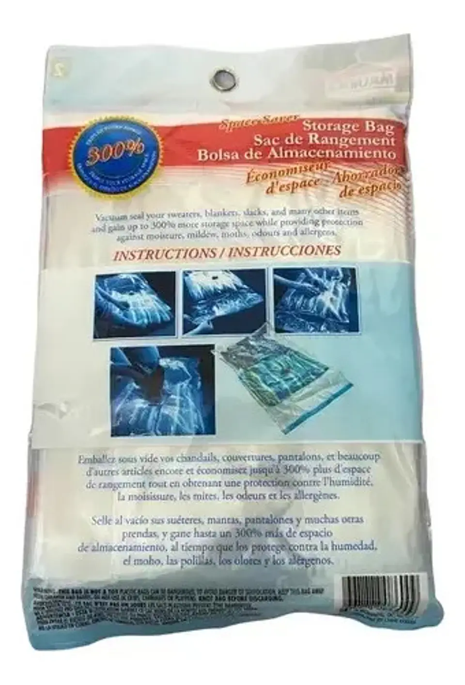 Bolsa De Almacenamiento Sellado Al Vacío Tamaño Extra Grande 2