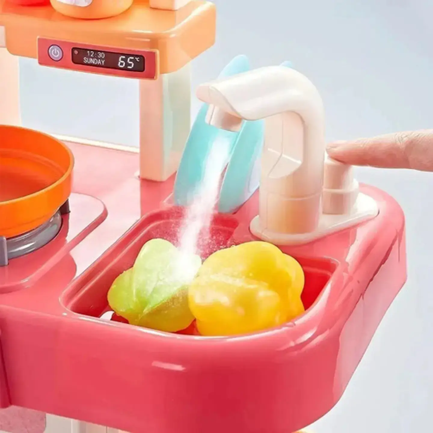 Cocina Juguete Infantil Vapor Agua Sonido Luz 42 Accesorios 2