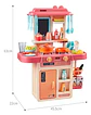 Cocina Juguete Infantil Vapor Agua Sonido Luz 42 Accesorios - Miniatura 6