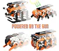 Robot Juguete Educativo Solar Para Niños Y Niñas De 5+ Años Con 7 Modelos Armables Naranja - Miniatura 6
