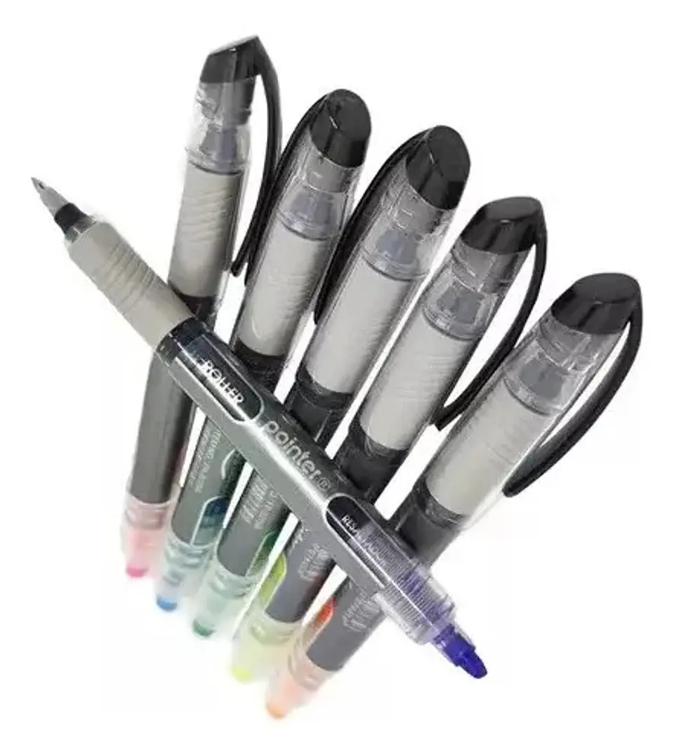 Lapicero Y Resaltador Pointer *12 Unidades Dualpro 2en1 4