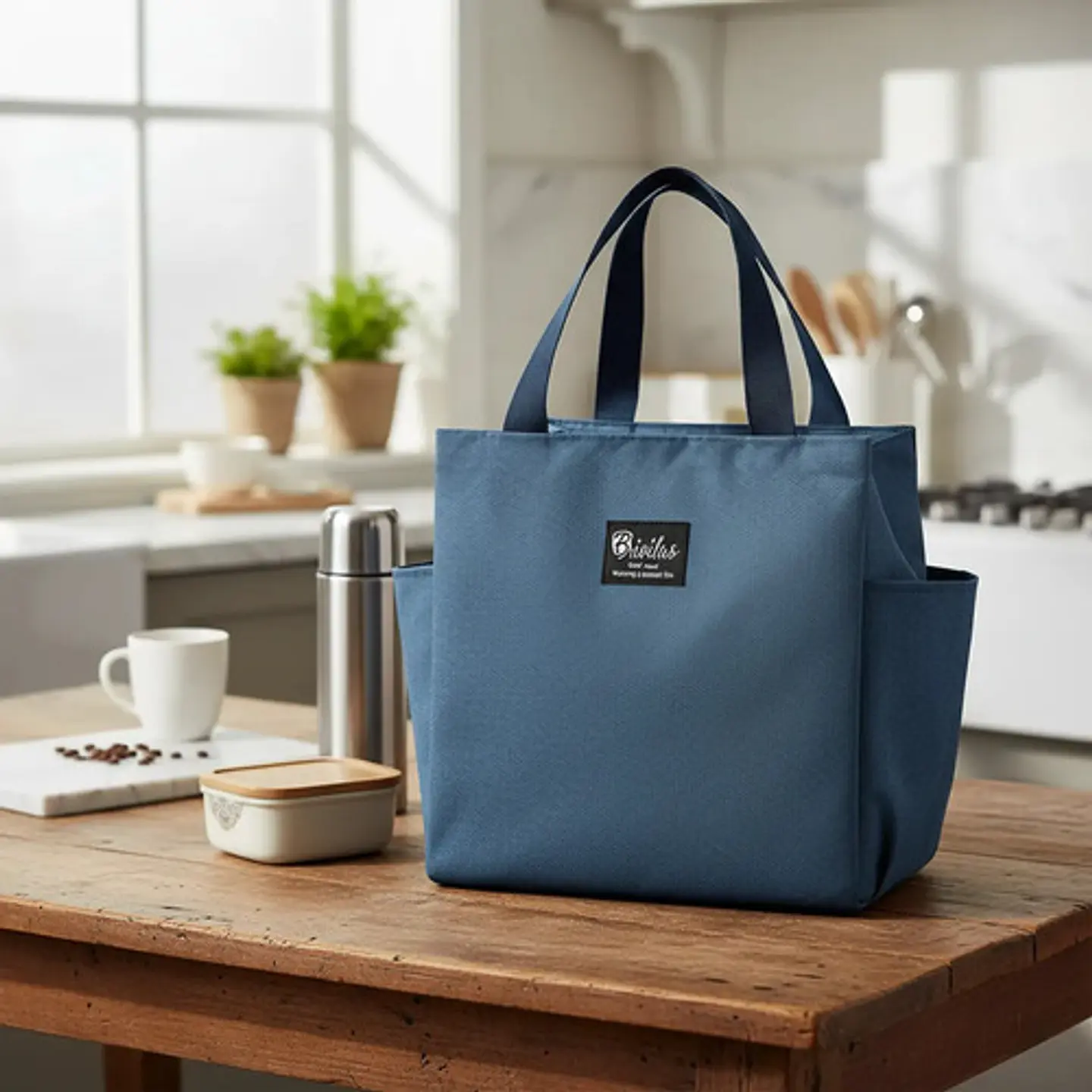 Lonchera Termica Bolsa Almuerzo Coca Elegante Bolsillos 2