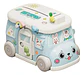 Alcancia Infantil Con Stickers Autobus Juguete Bus - Miniatura 3